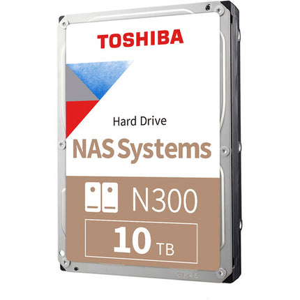 Toshiba 10TB N300 Disco Duro NAS Interno 3.5" 7200 rpm SATA III 512MB Cache