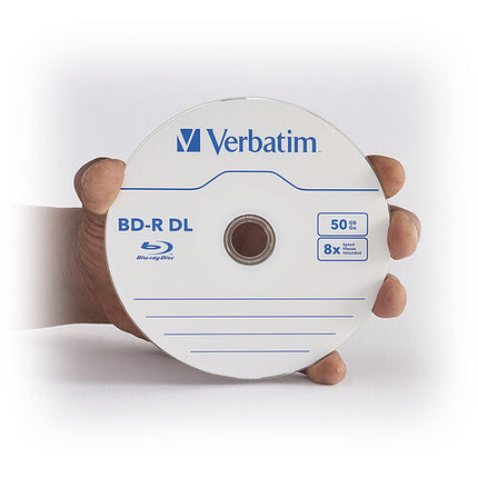 Verbatim BD-R Blu-ray DL 50GB 8x discos con superficie tratada 25 unidades