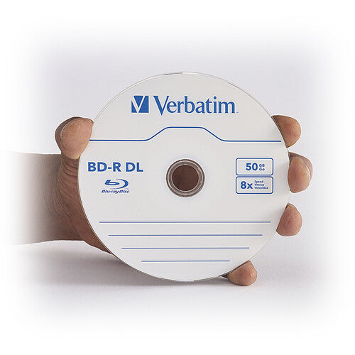 Verbatim BD-R Blu-ray DL 50GB 8x discos con superficie tratada 25 unidades