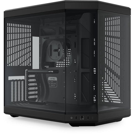 HYTE Y70 Torre Media Pitch Black Soporta ATX E-ATX con USB-C 3.2 Gen 2