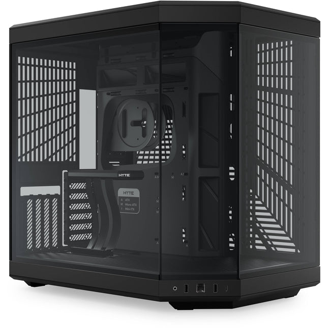 HYTE Y70 Torre Media Pitch Black Soporta ATX E-ATX con USB-C 3.2 Gen 2