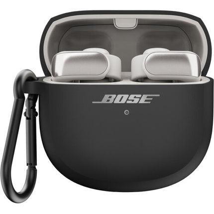 Bose Ultra Open Earbuds Funda de Carga Inalámbrica con Mosquetón Negro