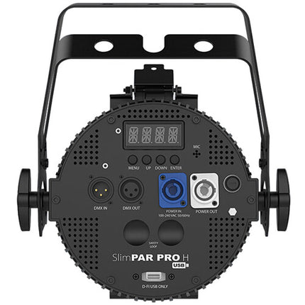 CHAUVET DJ SlimPAR Pro H USB Par LED RGBAW+UV Bajo Perfil 24° Haz Gel Frame