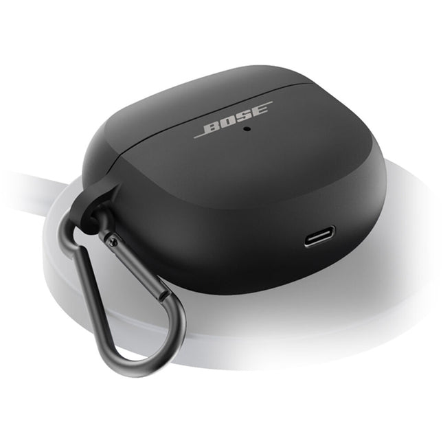 Bose Ultra Open Earbuds Funda de Carga Inalámbrica con Mosquetón Negro