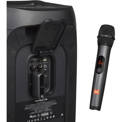 JBL PartyBox Sistema de Micrófonos Inalámbricos de Mano Doble Canal 100 Pies Autonomía 20 Horas