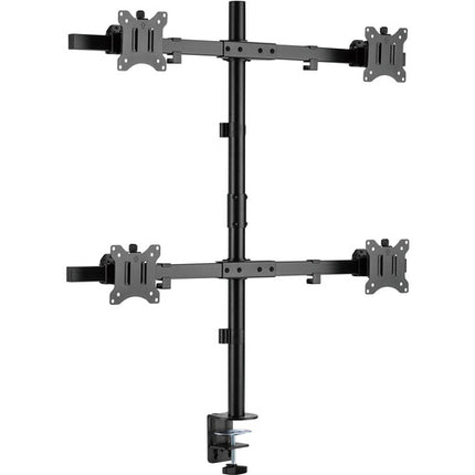 Rocstor ErgoReach EP5 Soporte de Poste para Cuatro Monitores 17 a 32 Pulgadas 19 8 lb de Capacidad por Pantalla