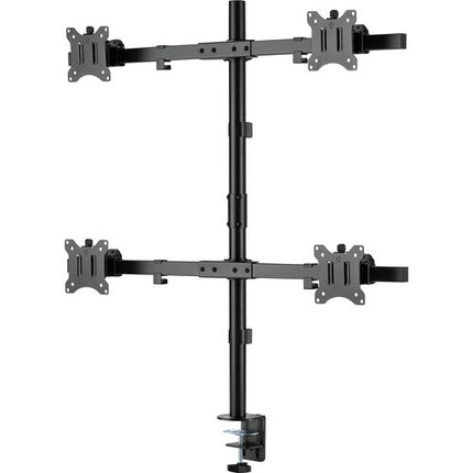 Rocstor ErgoReach EP5 Soporte de Poste para Cuatro Monitores 17 a 32 Pulgadas 19 8 lb de Capacidad por Pantalla