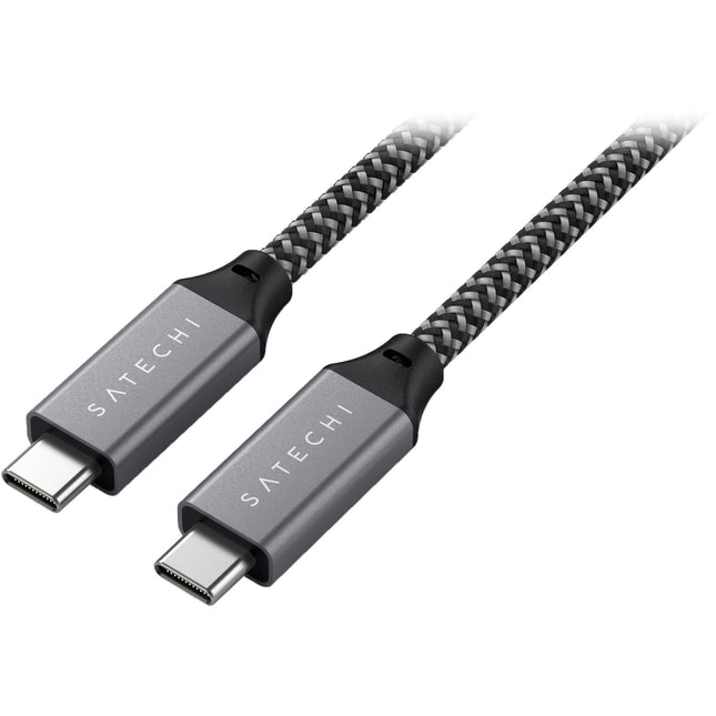 Satechi Cable USB4 USB-C 2.6 pies 40 Gb/s 100W diseño trenzado