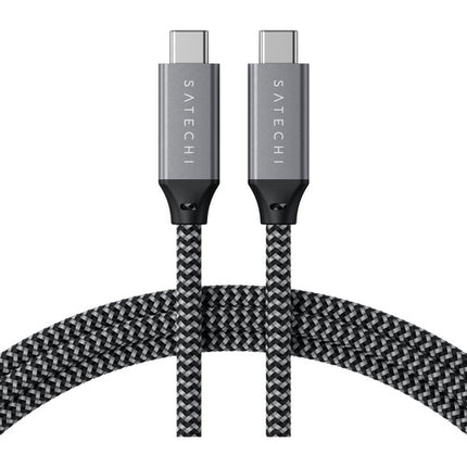 Satechi Cable USB4 USB-C 2.6 pies 40 Gb/s 100W diseño trenzado