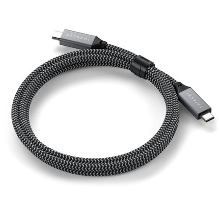 Satechi Cable USB4 USB-C 2.6 pies 40 Gb/s 100W diseño trenzado