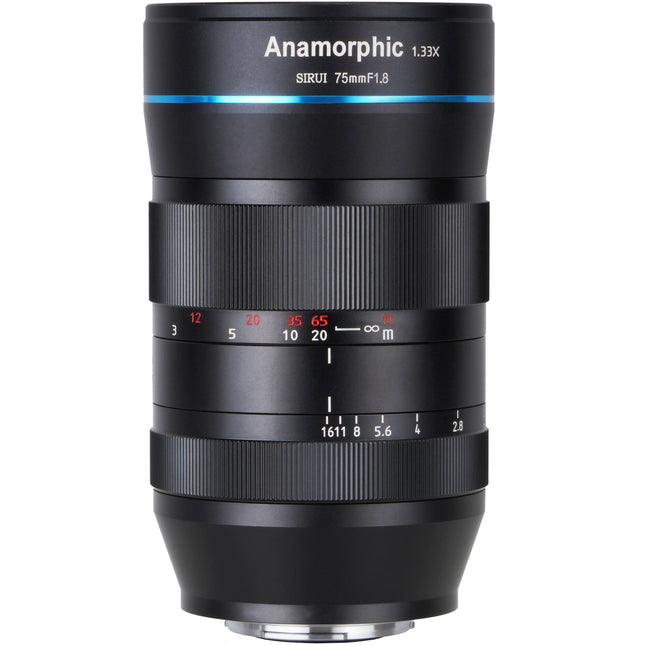 Sirui 75mm f1.8 Anamórfico para Sony E Montura 1.33x Cine Lens