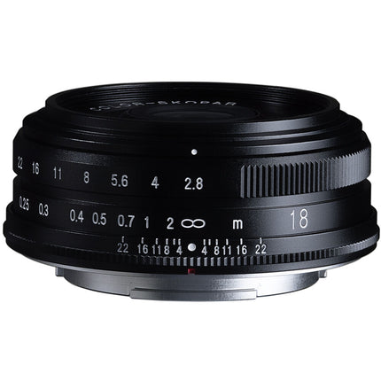 Voigtlander 18mm f2.8 Color-Skopar Objetivo Manual APS-C Ligero Negro