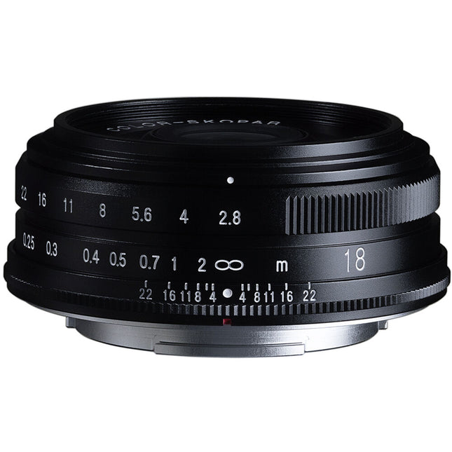 Voigtlander 18mm f2.8 Color-Skopar Objetivo Manual APS-C Ligero Negro
