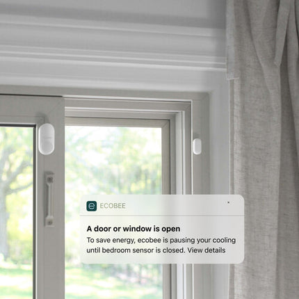 ecobee SmartSensor para Puertas y Ventanas 2 Pack Alcance 60 pies Batería 3 años