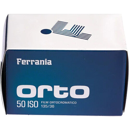 Película Ferrania Orto 50 ISO ortocromática 35mm 36 exposiciones alto contraste