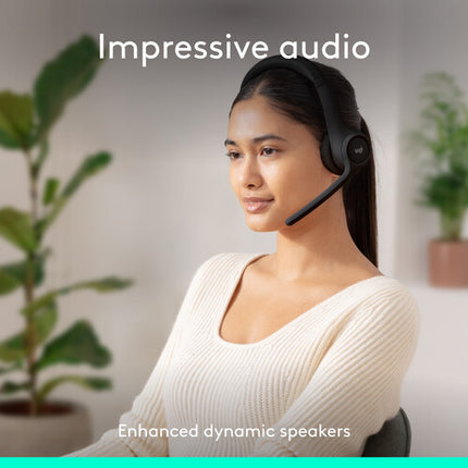 Logitech Zone 300 Auriculares Inalámbricos Negro 30mm Bluetooth 16h Batería USB-C