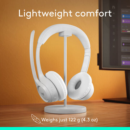 Logitech Zone 300 Auriculares Inalámbricos Con Doble Micrófono Cancelación De Ruido Bluetooth 5.3 Off-White