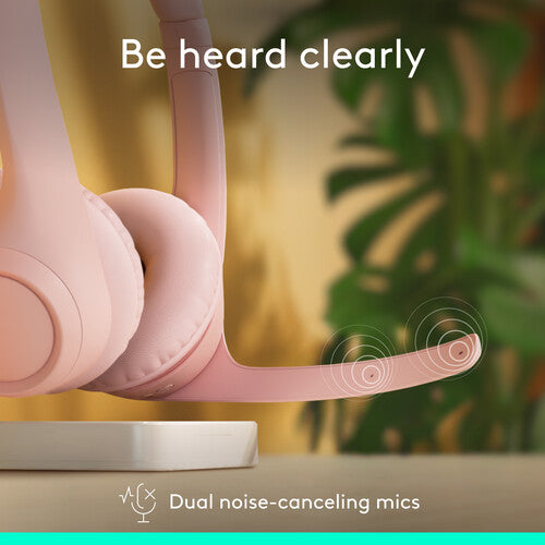 Logitech Zone 300 Auriculares Inalámbricos Rose 30mm Micrófonos Dual Bluetooth 5.3