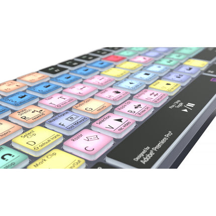 Logickeyboard TITAN Teclado Inalámbrico para Adobe Premiere Pro CC con 62 Atajos y Retroiluminación