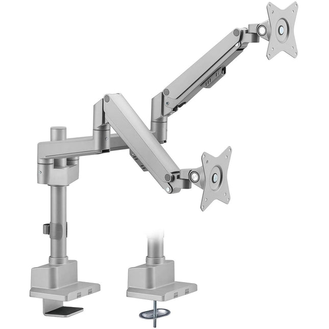 Mount-It! MI-6772 Soporte de Escritorio para 2 Monitores 19 a 32" con Ajuste de Altura y Rotación