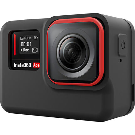 TELESIN Funda de Silicona Protectora con Cubierta de Lente y Pantalla Trasera para Insta360 ACE Negra
