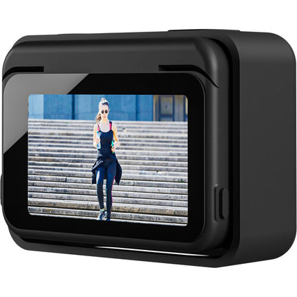 TELESIN Funda de Silicona Protectora con Cubierta de Lente y Pantalla Trasera para Insta360 ACE Negra