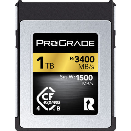 ProGrade Digital 1TB CFexpress 4.0 Tipo B Tarjeta de Memoria 3400 MB/s Lectura 3000 MB/s Escritura