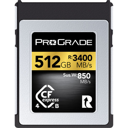 ProGrade Digital 512GB CFexpress 4.0 Tipo B tarjeta de memoria 3400 MB/s lectura 3000 MB/s escritura