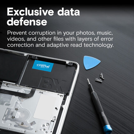 Crucial 2TB BX500 SSD Interno SATA III 2.5" 7mm 540MB/s Lectura