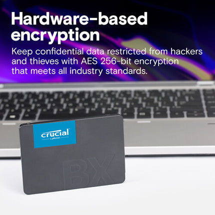 Crucial 2TB BX500 SSD Interno SATA III 2.5" 7mm 540MB/s Lectura