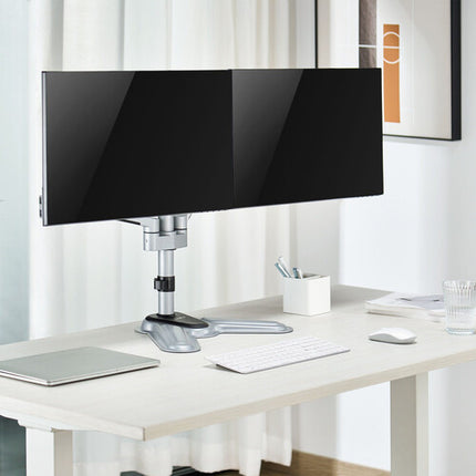 Rocstor ErgoReach EP11 Soporte para Doble Monitor Aluminio 17 a 32 Pulgadas 17.6 lb Capacidad