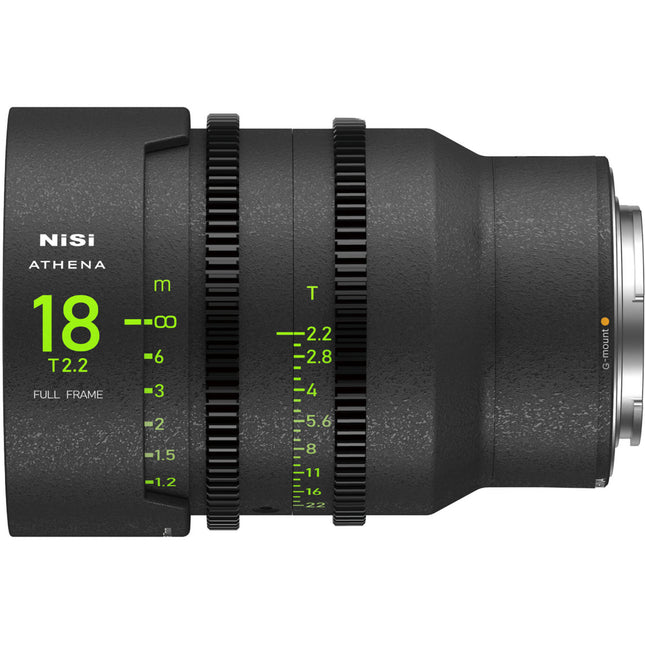 NiSi ATHENA PRIME 18mm T2.2 Lente Full Frame Apertura T2.2 Diámetro 80mm