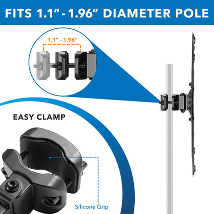 Mount-It! MI-390XL Soporte para TV de Poste para Pantallas 32 a 55" con Inclinado y Giratorio