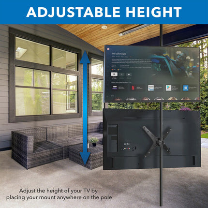 Mount-It! MI-390XL Soporte para TV de Poste para Pantallas 32 a 55" con Inclinado y Giratorio