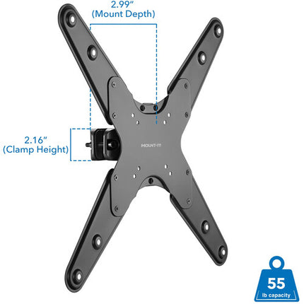 Mount-It! MI-390XL Soporte para TV de Poste para Pantallas 32 a 55" con Inclinado y Giratorio