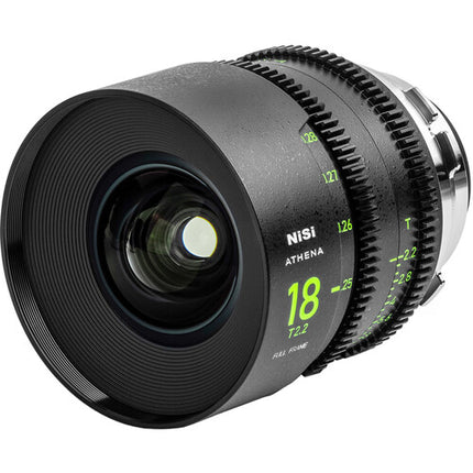 NiSi ATHENA PRIME 18mm T2.2 Lente Full Frame ARRI PL Apertura T2.2 Bokeh Suave