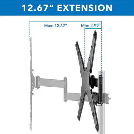 Mount-It! MI-391XL Soporte de TV para 32 a 55" con giro 180° y ajuste de inclinación