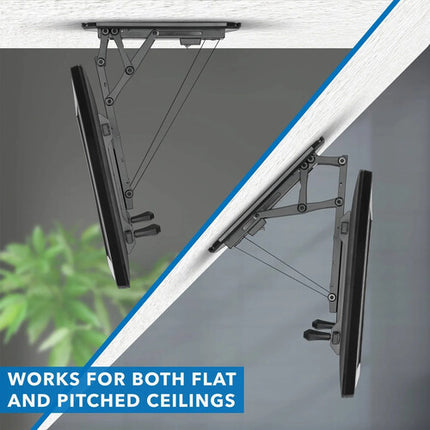 Mount-It! MI-4224 Soporte Techo Motorized para TV 32 a 70" Negro 75° Inclinación Control Remoto