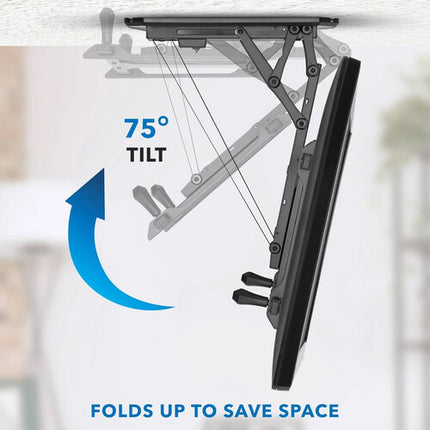 Mount-It! MI-4224 Soporte Techo Motorized para TV 32 a 70" Negro 75° Inclinación Control Remoto
