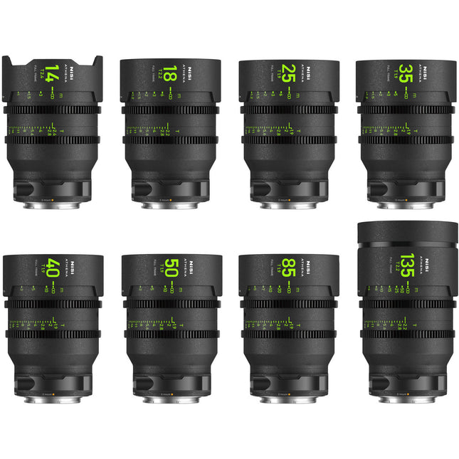 NiSi ATHENA PRIME T2.4/1.9 Kit de lentes Full-Frame 14-135mm con estuche rígido