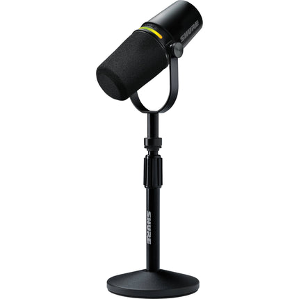 Shure MV7+-K micrófono para podcast XLR USB 48 kHz 24-Bit con soporte escritorio