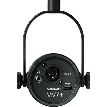 Shure MV7+ Micrófono para Podcast XLR USB Negro Audio 48 kHz 24-Bit