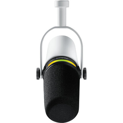 Shure MV7+ Micrófono Dinámico para Podcast USB XLR Blanco 48 kHz 24-Bit