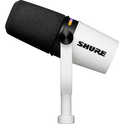 Shure MV7+ Micrófono Dinámico para Podcast USB XLR Blanco 48 kHz 24-Bit