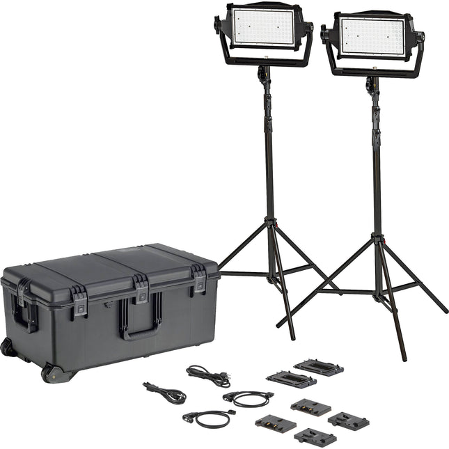 Litepanels Astra IP Half Kit Duo Panel LED Bicolor 2 Soportes 83" Estuche Pelican