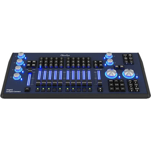 ChamSys MagicQ Compact Connect Superficie de Control USB con 10 Faders y 64 Universos Artnet sACN