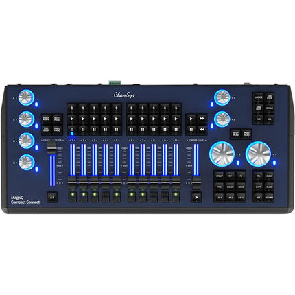 ChamSys MagicQ Compact Connect Superficie de Control USB con 10 Faders y 64 Universos Artnet sACN