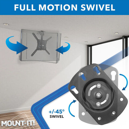 Mount-It! MI-4225 Soporte de Techo para TV 23-55" Capacidad 44 lb Negro