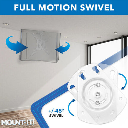 Mount-It! MI-4225WHT Soporte de Techo Plegable para TV 23 a 55" Blanco 44 lb capacidad