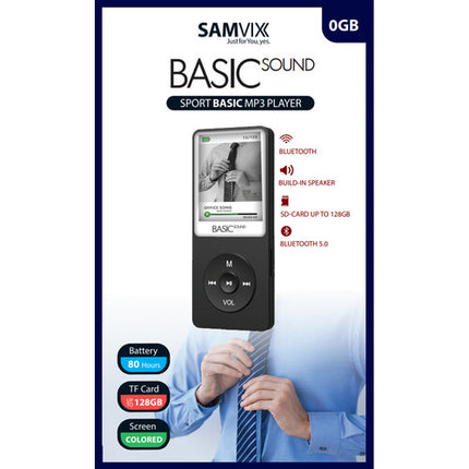 Reproductor MP3 Deportivo Samvix Basic Sound Azul 128GB 30 Horas batería
